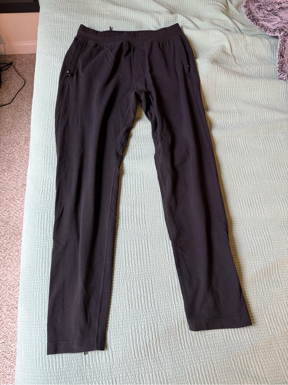 lululemon athletica Surge Men's Black Slim Jogger Pants medium 29”